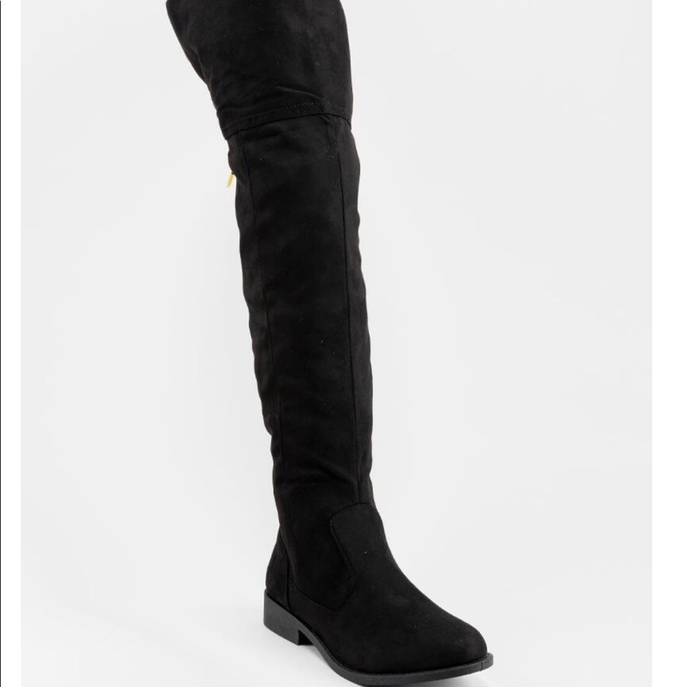 Tie back over the knee boots - Picture 2 of 4